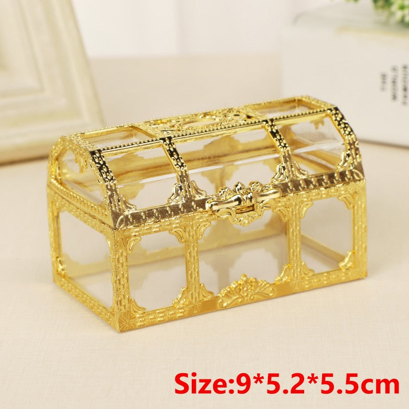 Vintage Transparent Pirate Treasure Storage Box