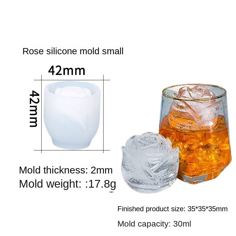 Silicone Mold Bear Shape Ice Cube Maker Chocolate Cake Mould Candy Dough Mold For Coffee Milk Tea Whiskey Ice Mold
