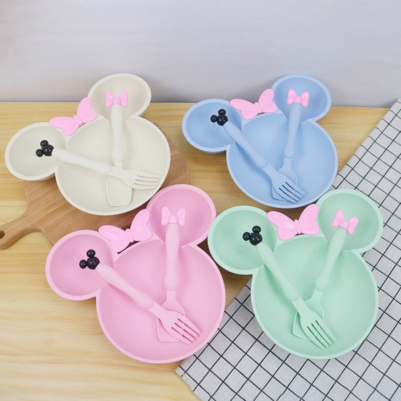 3Pcs Mini Mouse Tableware Set