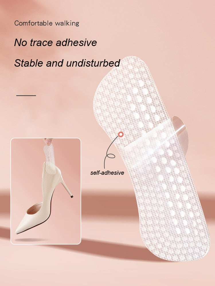 Silicone Heel Stickers Heels Grips for Women Men Anti Slip Heel Cushions Non-Slip Inserts Pads Foot Heel Care Protector