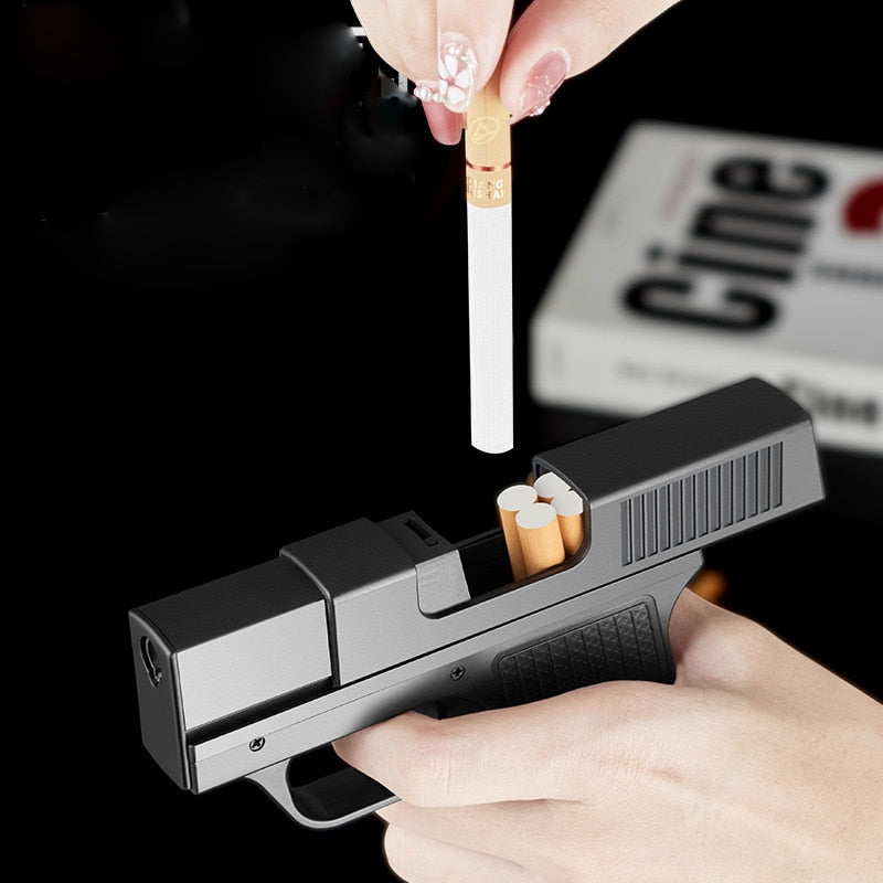 Turbo Windproof Gun Shaped Cigarette Lighter