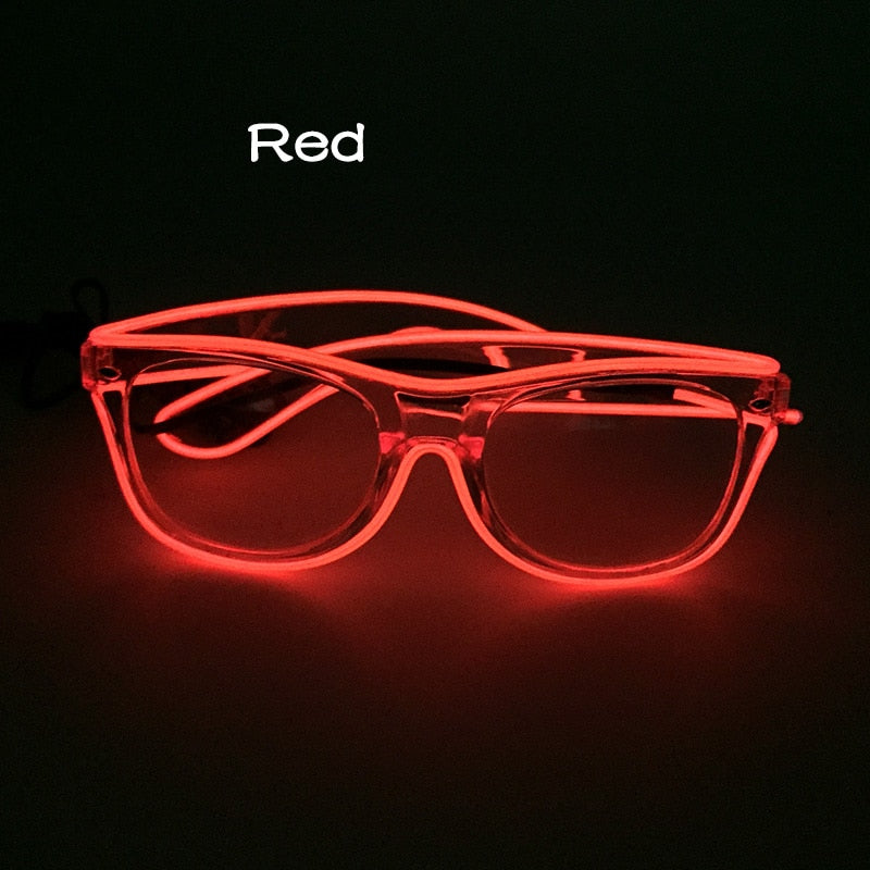 Colourful Neon LED Flashing Glowing Glasses Various Designs