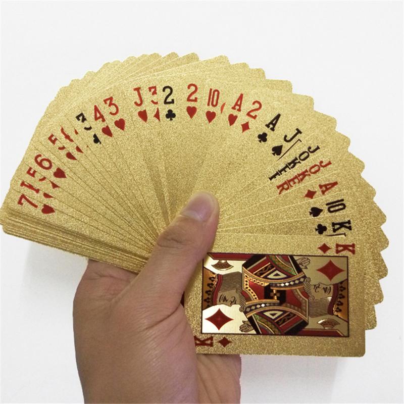 24K Gold Playing Cards Waterproof