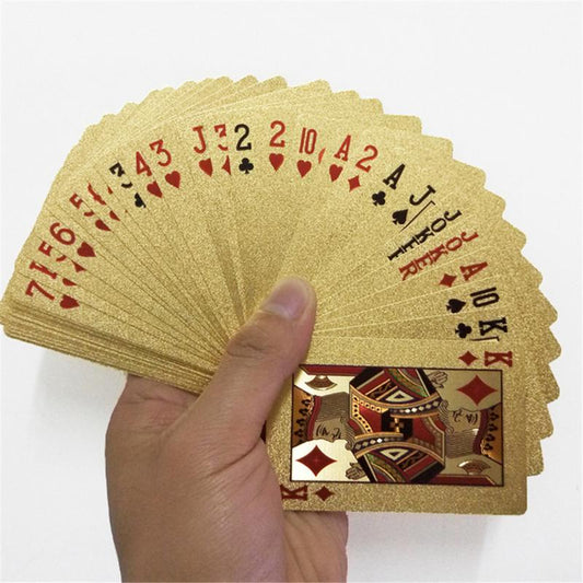 24K Gold Playing Cards Waterproof