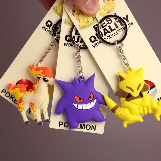 Pokemon Alloy Silicone Keychain Pendent