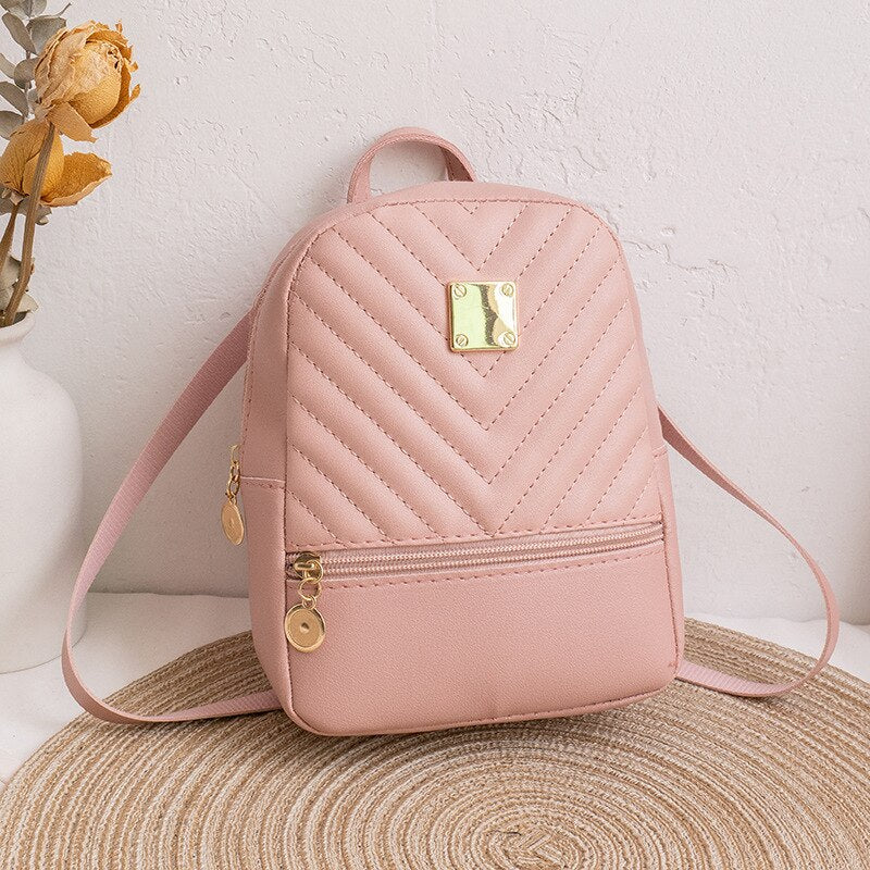 Mini Backpack for Women PU Leather Multifunction Crossbody Bag