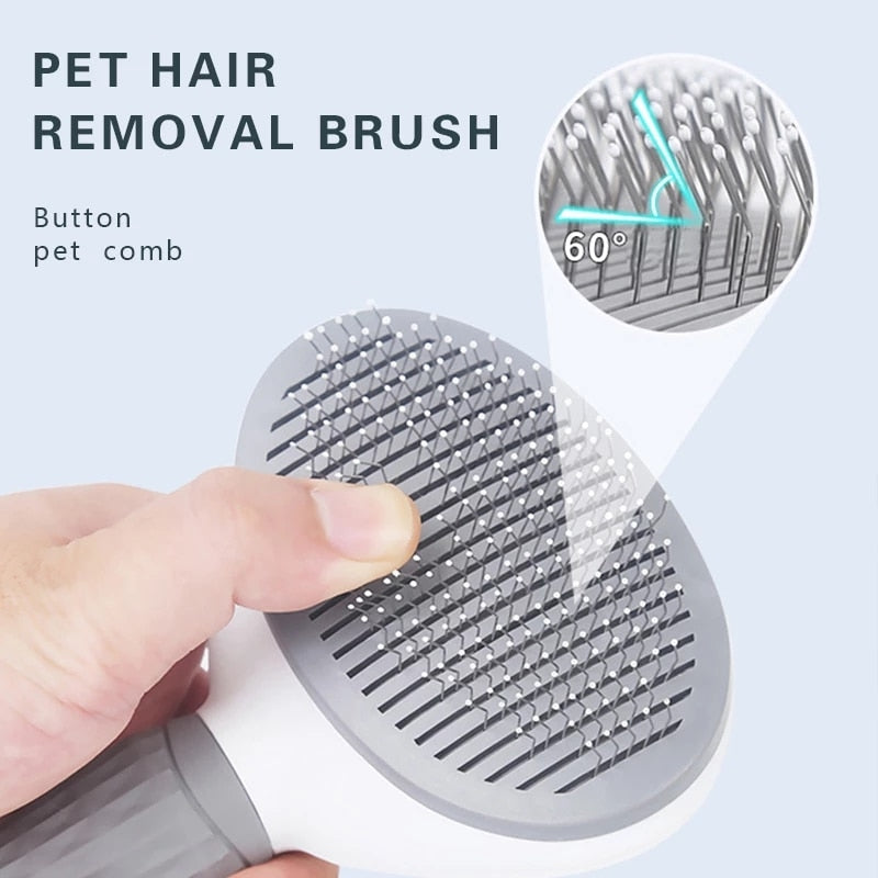 Pet Comb Stainless Steel Needle Comb Dog And Cat Hair Removal Brush
