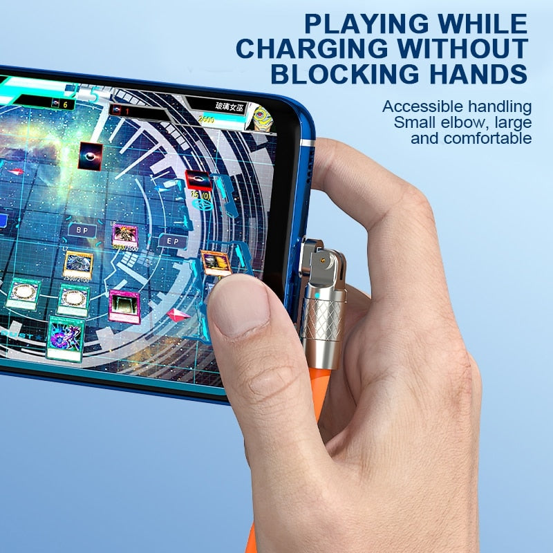 Type C Data Line 120w Fast Charging 6A 180 Rotating Ultra Fast Charging Cable