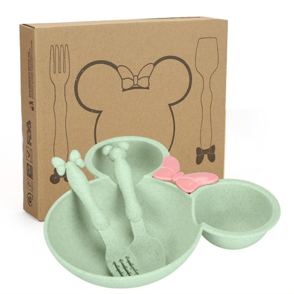 3Pcs Mini Mouse Tableware Set