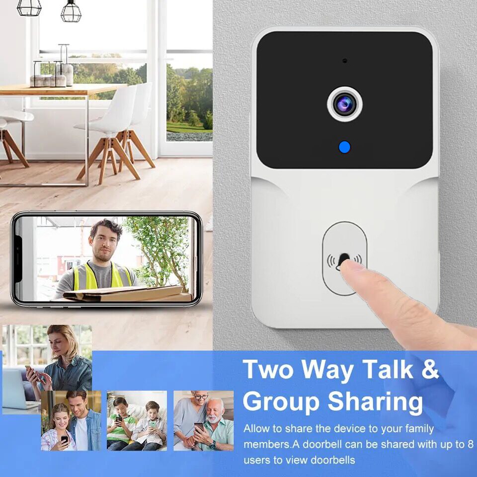 Tuya Video Doorbell Wireless HD Camera PIR Motion Detection IR Alarm Security Door Bell WiFi Intercom for Home Apartment