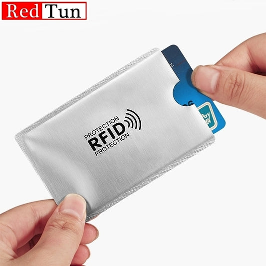 5-20 pcs Aluminium Anti Rfid Card Holder NFC Blocking Reader Lock Id Bank Card Holder Case Protection Metal Credit Card Case