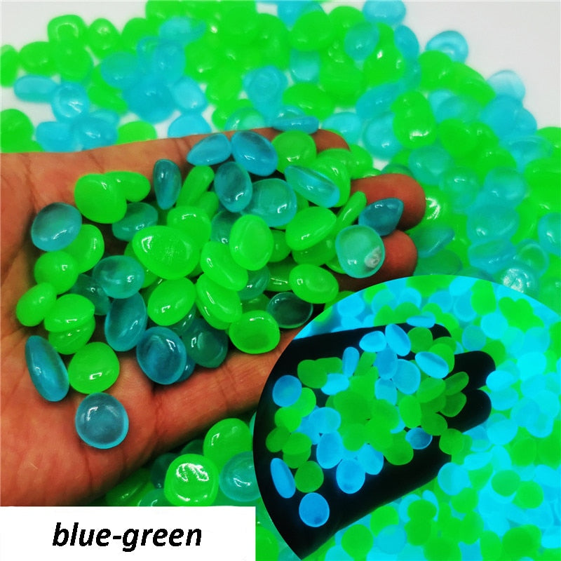 50/100Pcs Glow In The Dark Pebbles