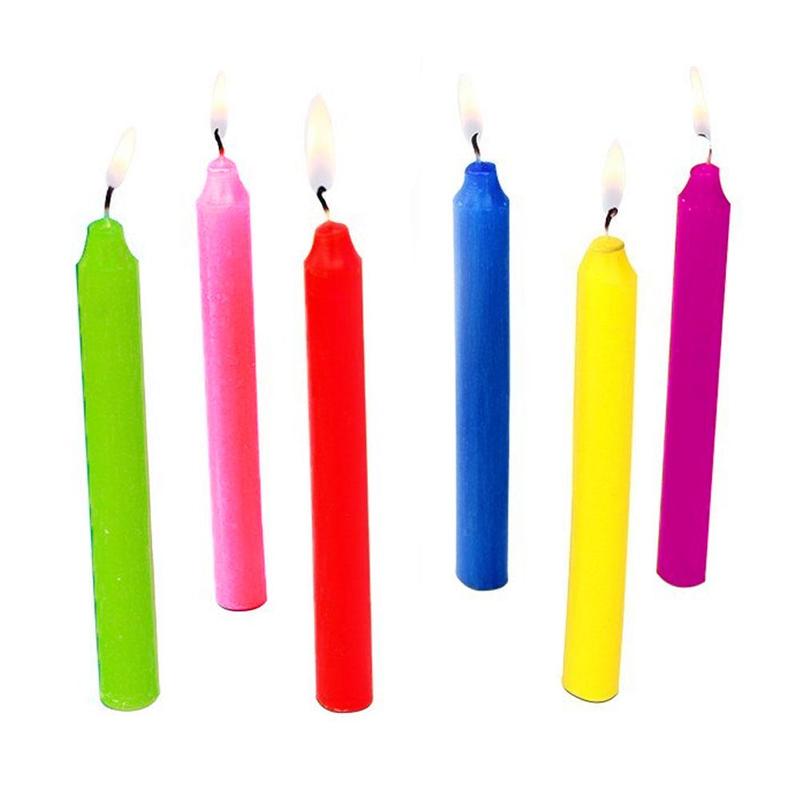 12pcs/box Multicolour Flame Candles Colorful Wedding Party Birthday Cake Candles Decoration Party Supplies