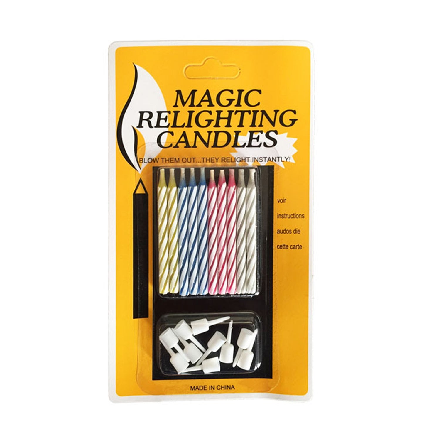 10Pcs Magic Relighting Birthday Candles