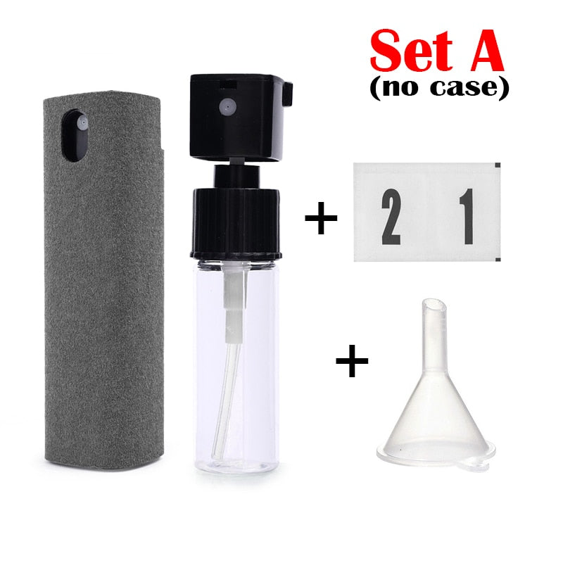 2in1 Microfiber Screen Cleaner Spray Bottle Set Mobile Phone Ipad Computer Microfiber Cloth Wipe Iphone Cleaning Glasses Wipes