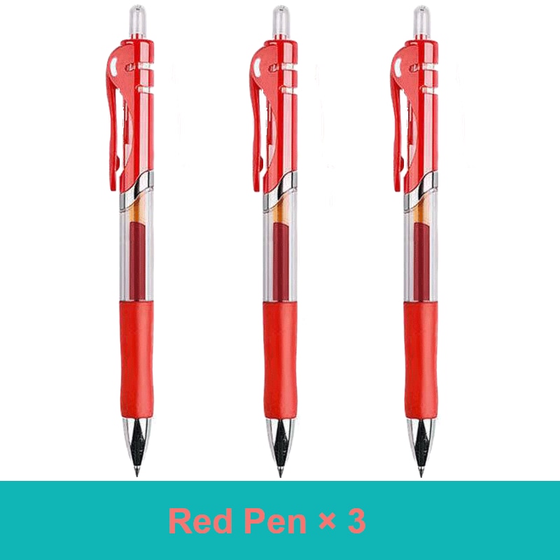 18/30PCS Gel Pen Set School supplies Black Blue Red ink Color 0.5mm Ballpoint pen Kawaii pen Students School Office Stationery