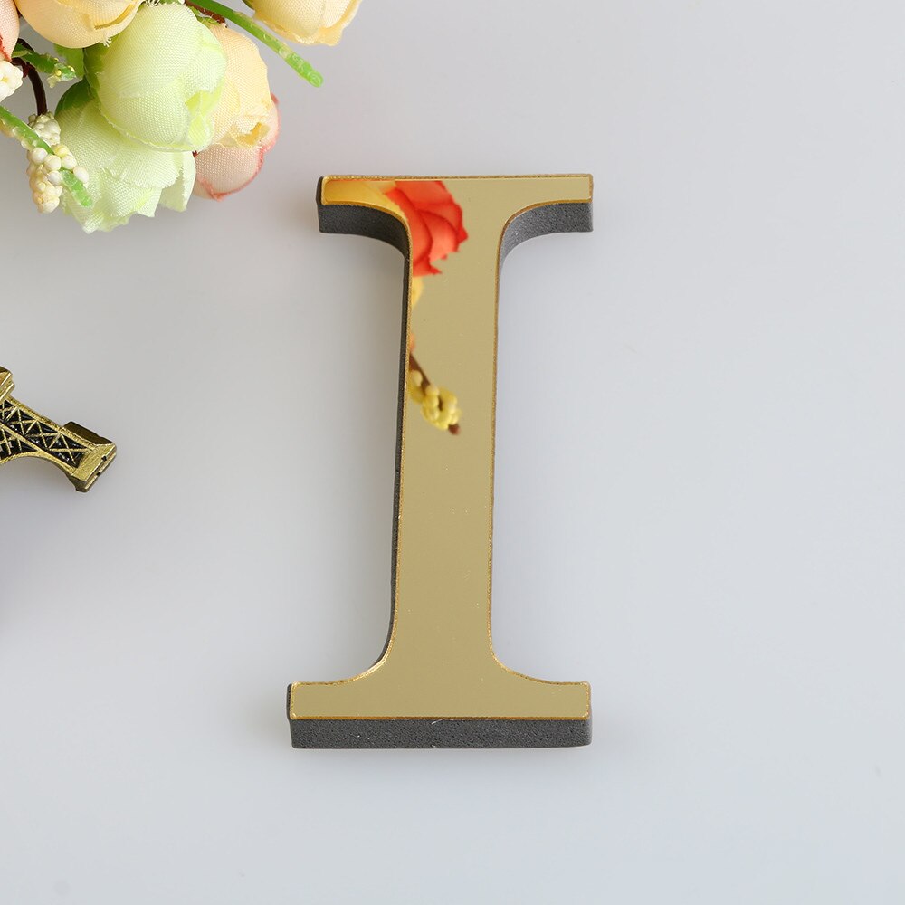 New 10cm/15cm 26 English Letters DIY 3D Mirror Acrylic Wall Sticker Decals Modern Home Decor Wall Art Mural Stickers