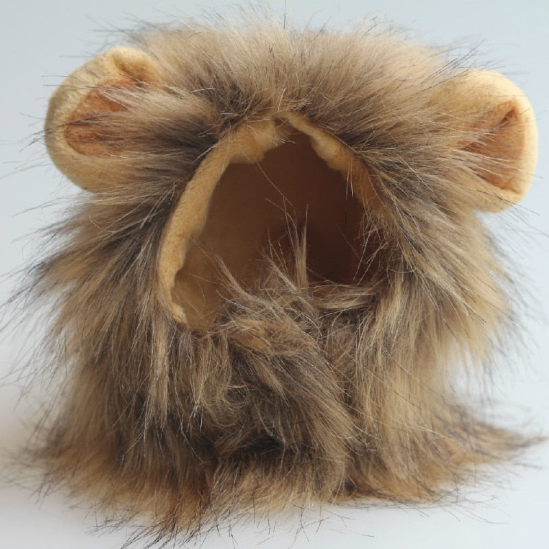 Cute Lion Mane Cat Wig Hat for Dogs and Cat Small Dog