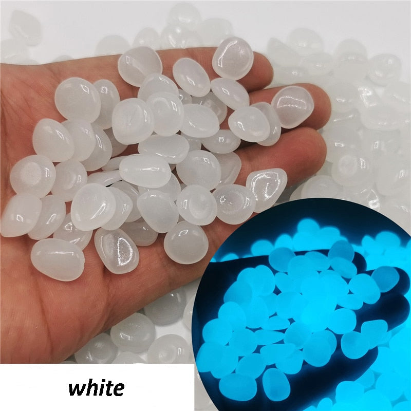 50/100Pcs Glow In The Dark Pebbles