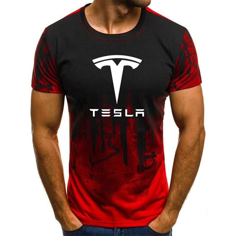 Mens Tesla 3D Printed T-Shirt Various Designs