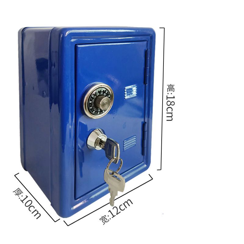 Iron Safe Organiser With 2 Keys In Various Colours