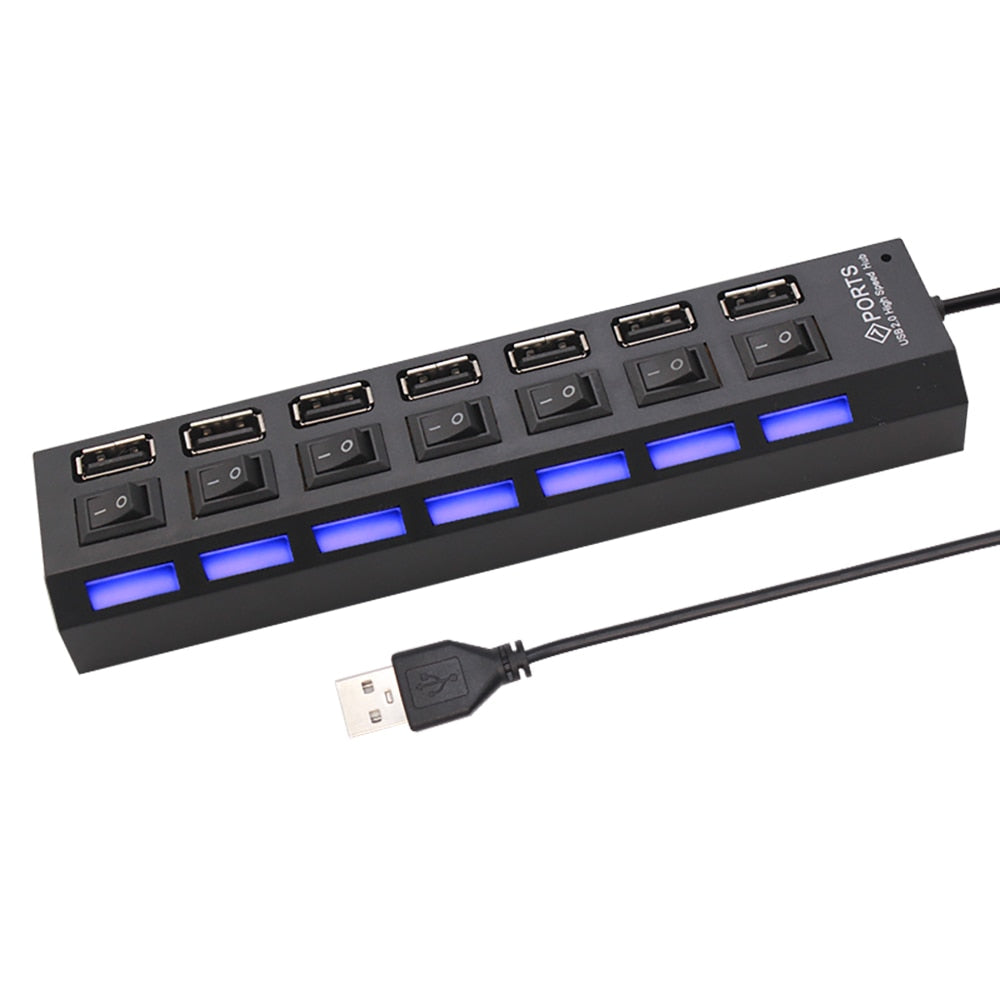 Switch Extension Hub USB 2.0 7 Port USB Splitter