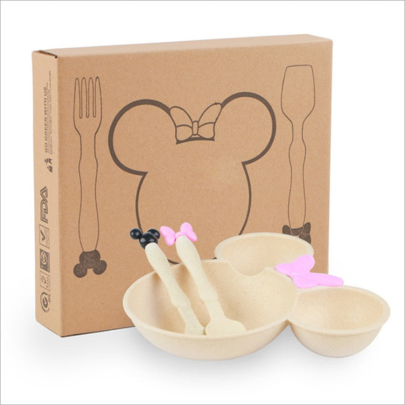 3Pcs Mini Mouse Tableware Set