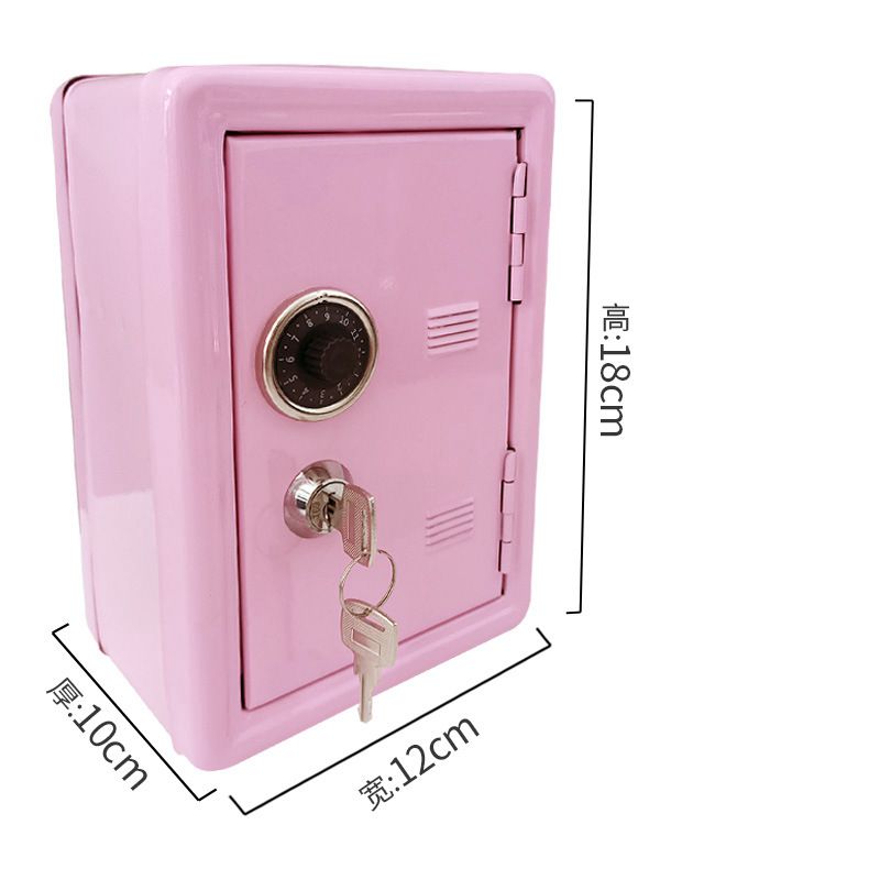 Iron Safe Organiser With 2 Keys In Various Colours