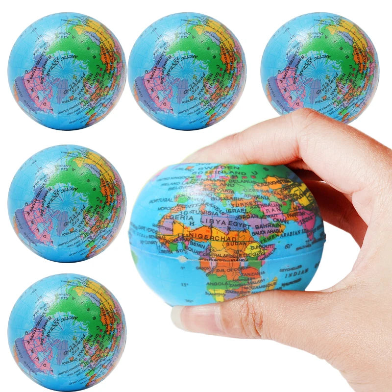 Funny World Atlas Squeeze Toys Stress Relief PU Foam Squeeze Creative Gifts