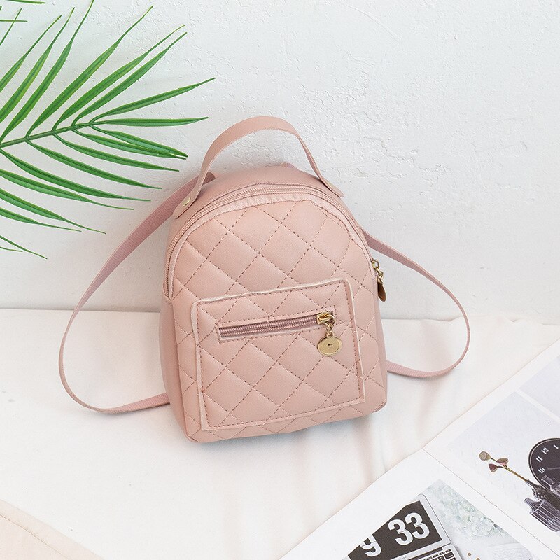 Mini Backpack for Women PU Leather Multifunction Crossbody Bag