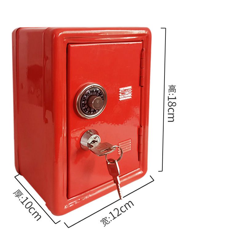 Iron Safe Organiser With 2 Keys In Various Colours
