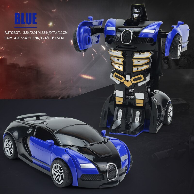 Transforming Robot With One Click Automatic Transform Toy Car