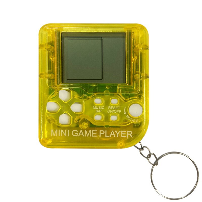 YLW GC60 Mini Handheld Game Players Machine Pocket Game Console Built in Retro Games Use for Key Chain Ring Holder Kids Gift