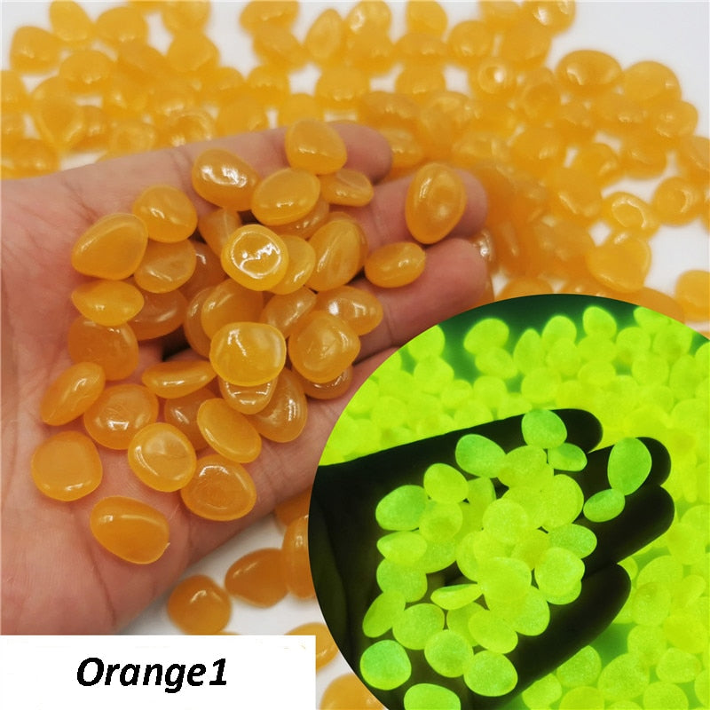 50/100Pcs Glow In The Dark Pebbles