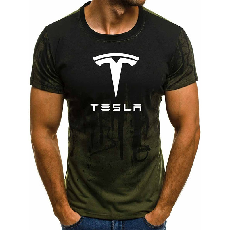 Mens Tesla 3D Printed T-Shirt Various Designs