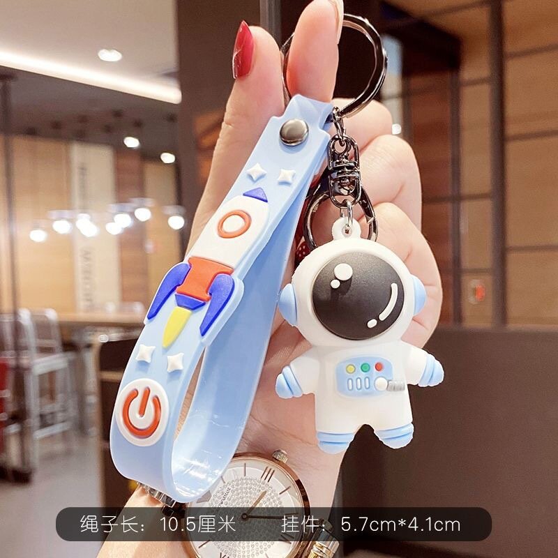 Cute PVC Colorful SpaceBear Keychain Handmade