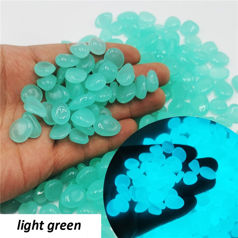 50/100Pcs Glow In The Dark Pebbles