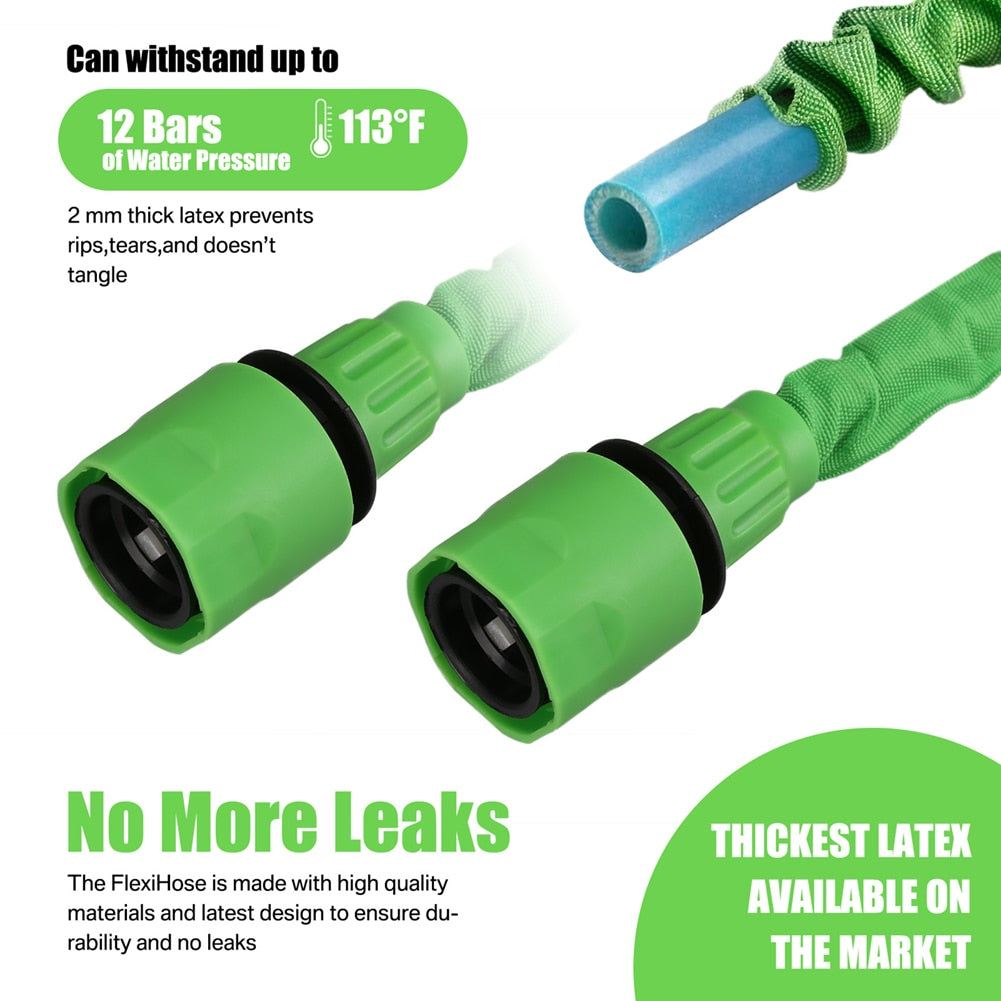 50FT Expandable Water Hose Kit PVC 7 Spraying Modes