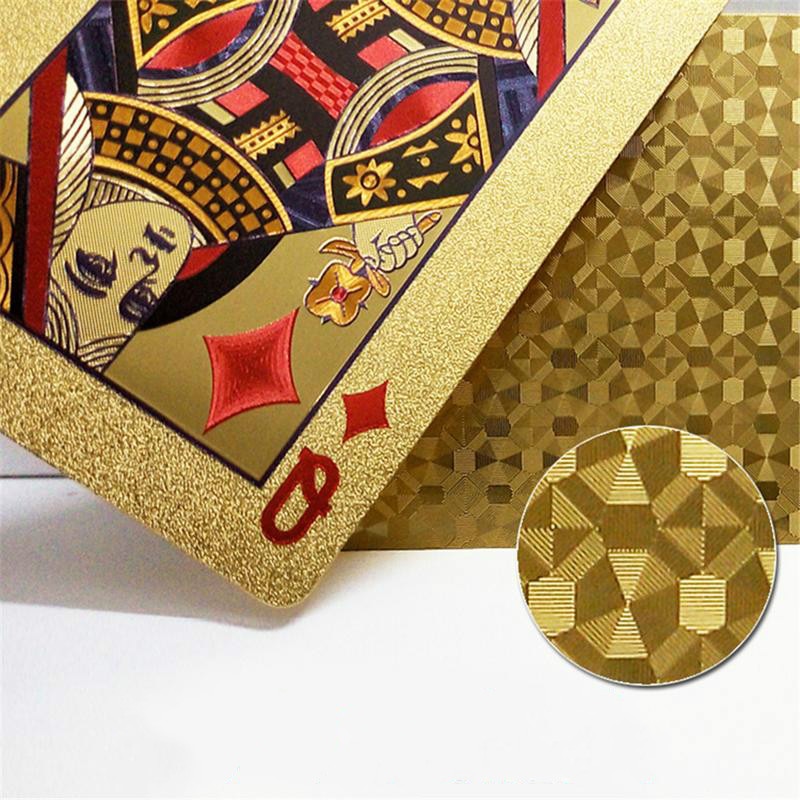 24K Gold Playing Cards Waterproof