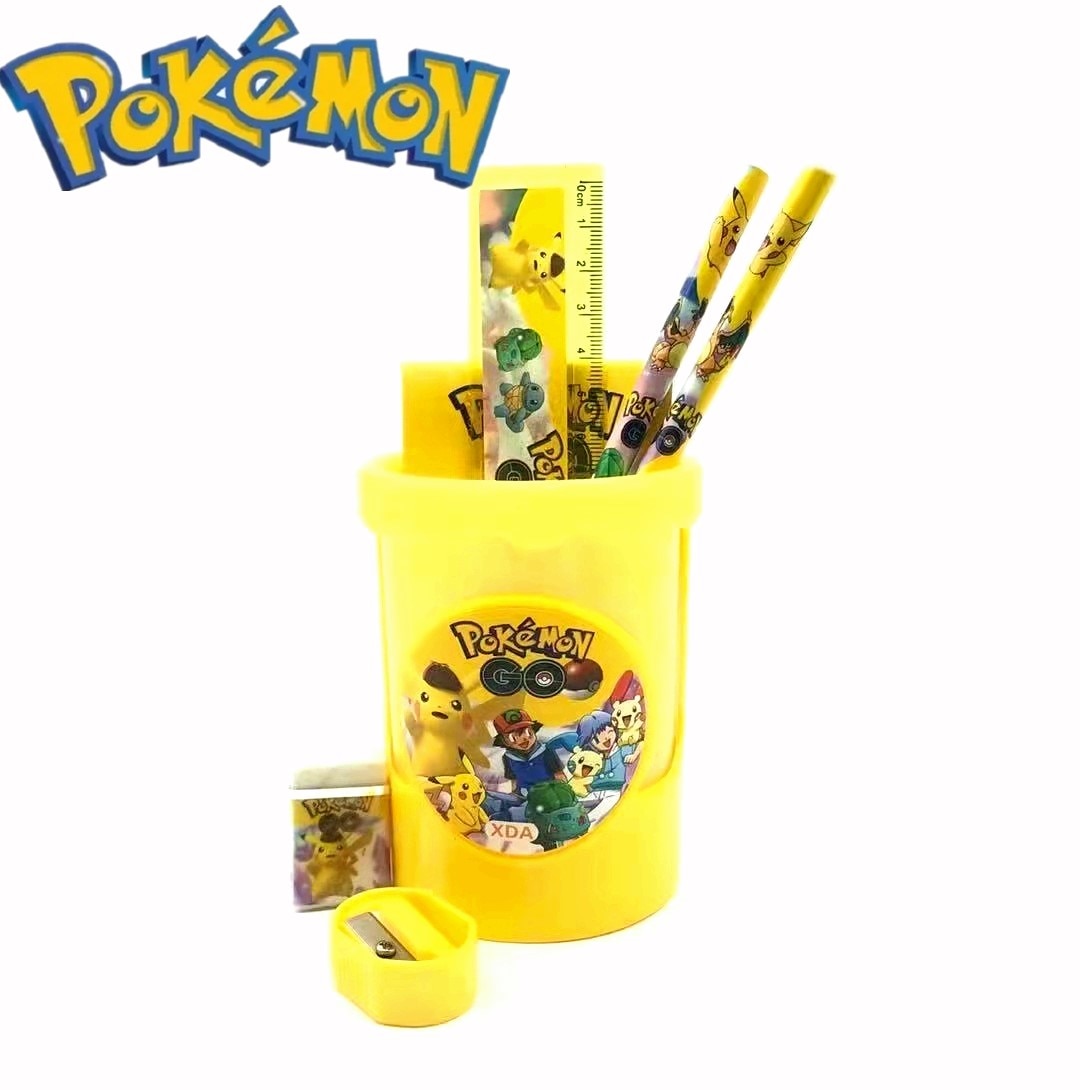 7pcs/Set Pokemon Pikachu Stationary Set