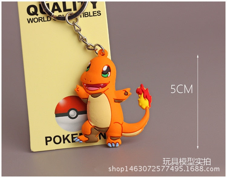 Pokemon Alloy Silicone Keychain Pendent
