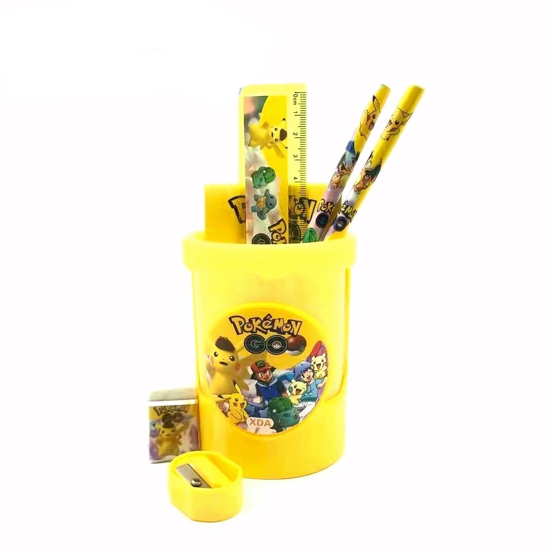 7pcs/Set Pokemon Pikachu Stationary Set