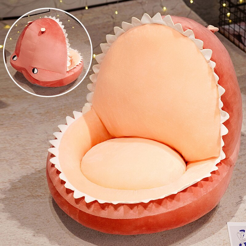 Kawaii UltrsSoft Shark Crocodile Dinosaur Teeth Plush Stuffed Toy Seat Cushions