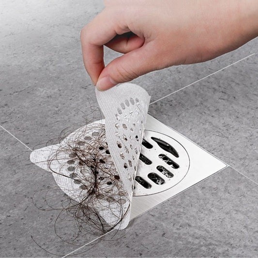 20Pcs Disposable Floor Drain Filter Sewer Filter Anti-hair Toilet Bathroom Shower Room Blocking Hair Stickers Sink Hair Strainer