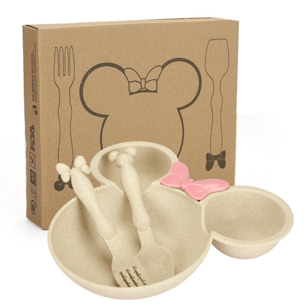 3Pcs Mini Mouse Tableware Set