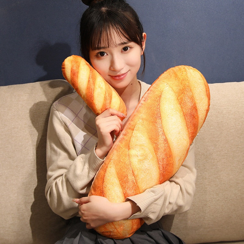 Real Life Giant Baguette Bread Plush Pillow Toy Soft Funny Simulation Food Toy Creative Cushion Birthday Present Christmas Gift