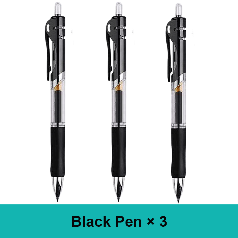 18/30PCS Gel Pen Set School supplies Black Blue Red ink Color 0.5mm Ballpoint pen Kawaii pen Students School Office Stationery
