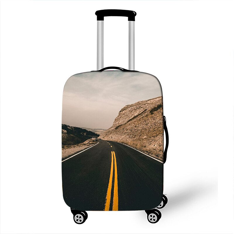 3D Tropical Beach Print Luggage Cover for Travel Holiday style Suitcase Covers Elastic Travel Trolley Protective Case Cover