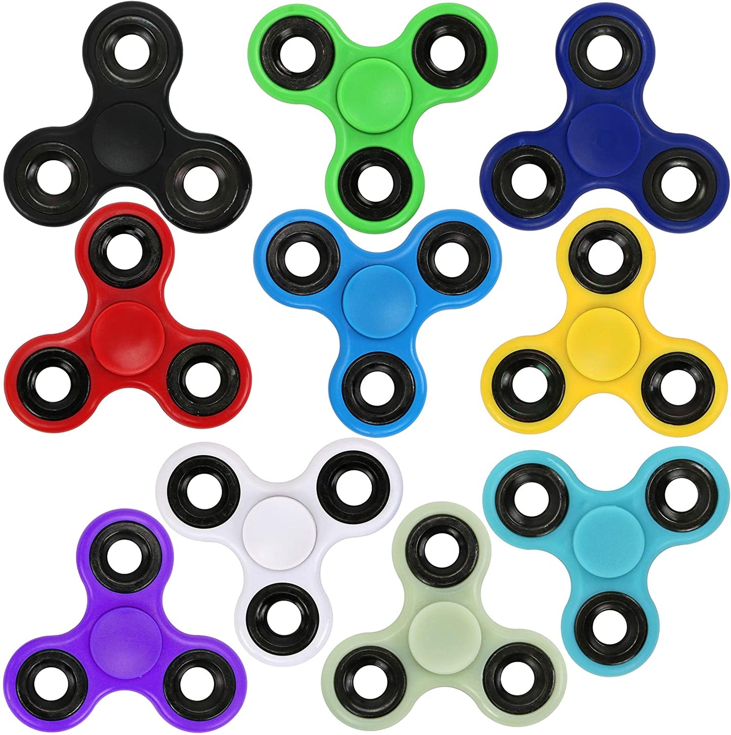 ABS Fidget Spinner Tri-Spinner Multiple Colours
