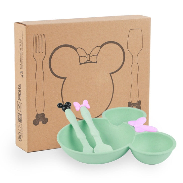 3Pcs Mini Mouse Tableware Set